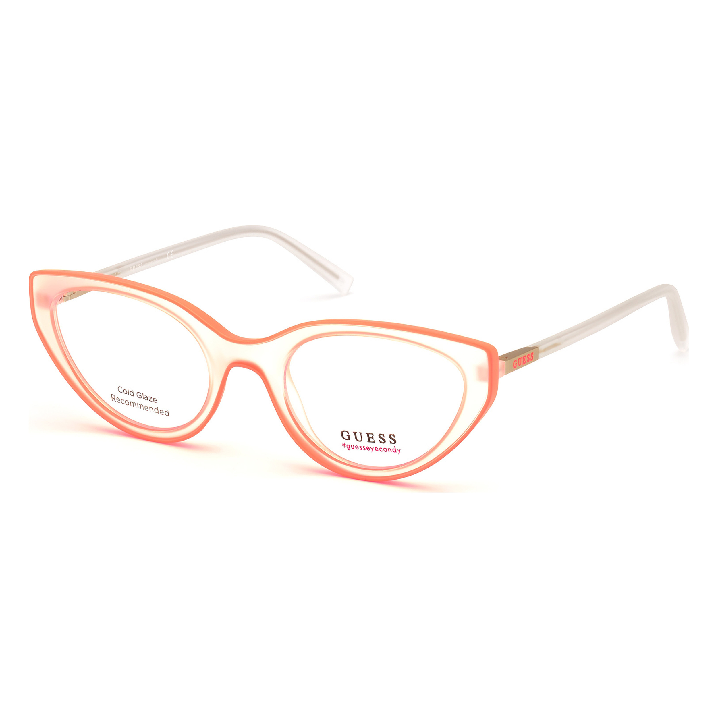 Nwt Guess Gu3058 Orange Other Cat Eye 53mm Eyeglasses